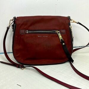Marc Jacobs Trooper Small Nomad Burgundy Nylon Cross Body Bag